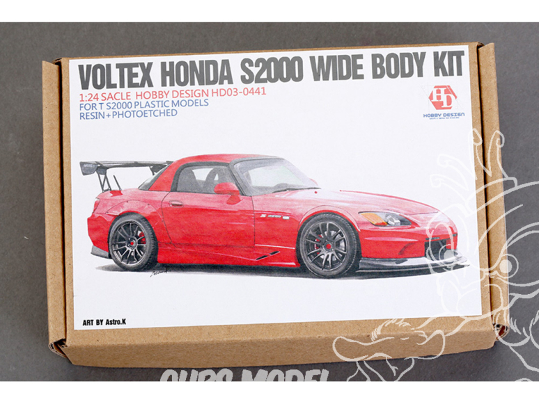 Hobby Design kit d'amélioration voiture HD03-0441 Voltex Honda S2000 Wide Body 1/24