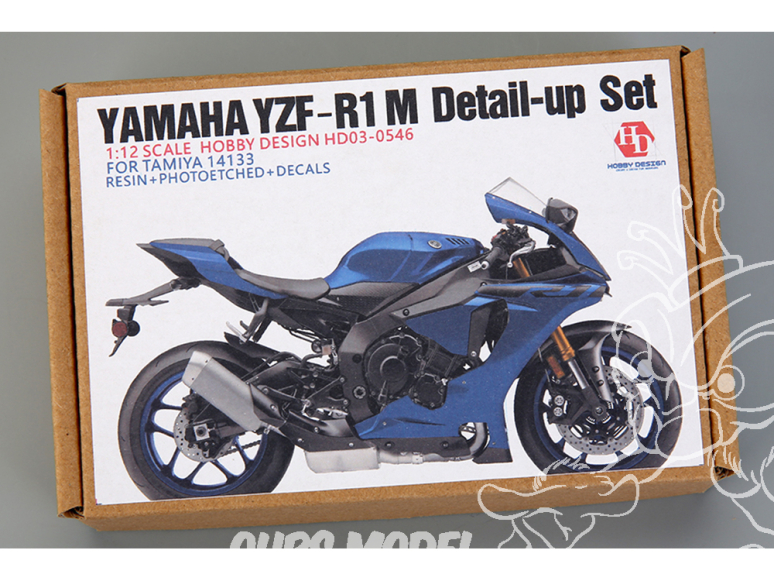 Hobby Design kit d'amélioration moto HD03-0546 Detail-Up Yamaha YZF-R1 kit Tamiya 1/12
