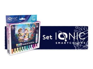 Dami's Ionic 11998 Set de peintures acrylique Ionic Monde Médiéval 12 x 20ml