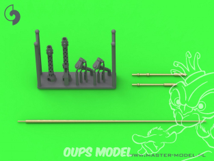 Master Model GM-35-099 Canons et antennes de mitrailleuse MG-13K pour PzKpfw I kit Tamiya Dragon Tristar et autres 1/35