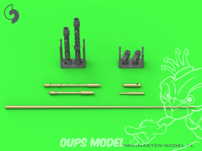 Master Model GM-16-009 PzKpfw I Canons et antenne MG-13K pour kit Takom 1/16