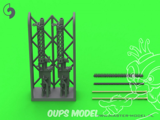 Master Model AM-48-183 Mitrailleuse allemande Spandau LMG 08/15 WWI 2p levier d'armement court résine 3D et laiton 1/48