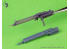 Master Model AM-48-183 Mitrailleuse allemande Spandau LMG 08/15 WWI 2p levier d'armement court résine 3D et laiton 1/48