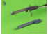 Master Model AM-48-184 Mitrailleuse allemande Spandau LMG 08/15 WWI 2p levier d'armement long résine 3D et laiton 1/48