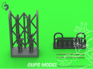 Master Model AM-72-169 Mitrailleuse allemande Spandau LMG 08/15 WWI levier d'armement court pièces en résine 3D et laiton 1/72