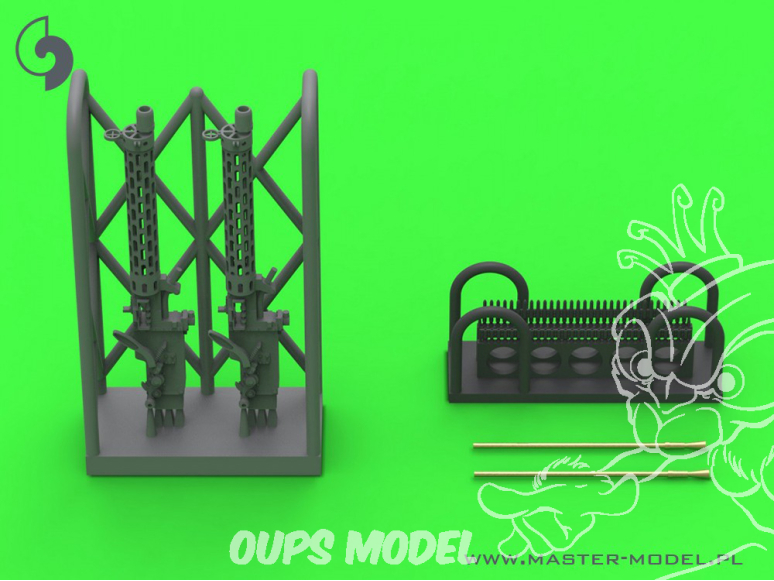 Master Model AM-72-170 Mitrailleuse allemande Spandau LMG 08/15 WWI levier d'armement long pièces en résine 3D et laiton 1/72
