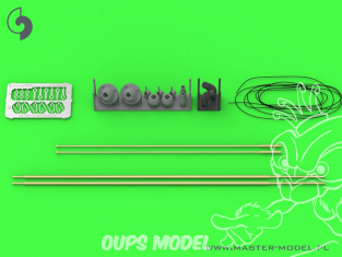 Master Model GM-16-008 Antenne Comrod VHF3088VM utilisée sur Leopard 2 A7V et autres véhicules version inclinée 2p 1/16