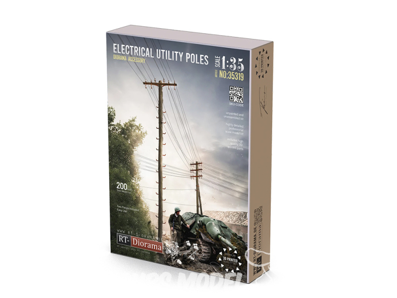 RT-Diorama 35319 Poteaux électriques 1/35