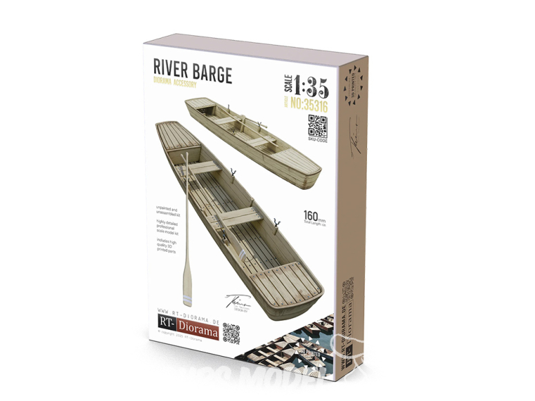 RT-Diorama 35316 Barque fluviale 1/35