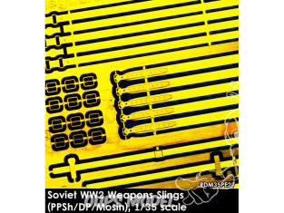 Rado miniatures figurines photodécoupe RDM35PE27 Sangles d'armes Soviétiques WWII 1/35