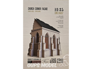 RT-Diorama 35037 Façade d'angle d'église 1/35
