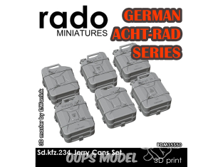 Rado miniatures accessoire RDM35S50 Sd.Kfz.234 Set de Jerry cans 1/35