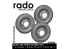 Rado miniatures accessoire RDM35S53 Sd.Kfz.234 Set de roues fin de Guerre Set mixte 2 1/35