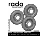 Rado miniatures accessoire RDM35S53 Sd.Kfz.234 Set de roues fin de Guerre Set mixte 2 1/35
