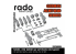 Rado miniatures accessoire RDM35S52 Sd.Kfz.234 Set d'outils et accessoires 1/35