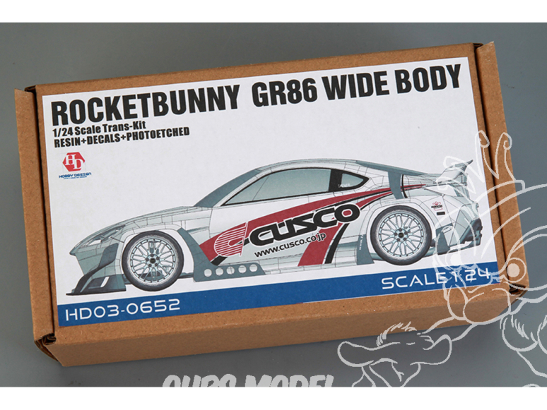 Hobby Design kit d'amélioration voiture HD03-0652 Rocket Bunny Toyota GR86 Wide Body 1/24