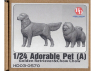 Hobby figurine HD03-0570 Adorables chiens Goden Retriver et Chow Chow 1/24