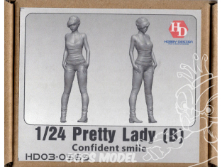 Hobby figurine HD03-0569 Jolie dame sourire confiant 1/24