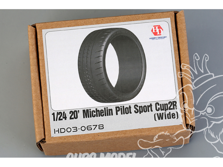 Hobby Design amélioration 03-0678 Pneus souples 20' Michelin Pilot Sport Cup2R Large 1/24