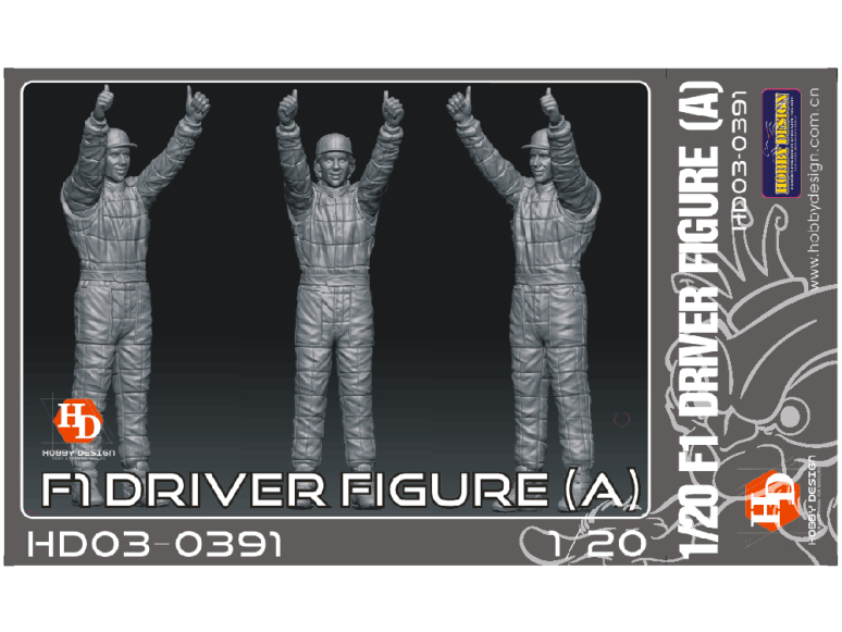 Hobby figurine HD03-0391 Pilote de F1 1/20