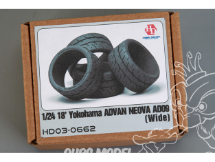 Hobby Design amélioration 03-0662 Pneus souples 18' Yokohama Advan Neova AD09 large 1/24