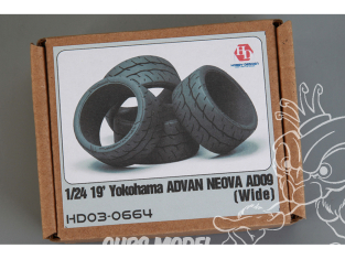 Hobby Design amélioration 03-0664 Pneus souples 19' Yokohama Advan Neova AD09 large 1/24