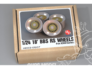 HobbyDesign Jantes HD03-0507 18' BBS RS pour JDM series 1/24