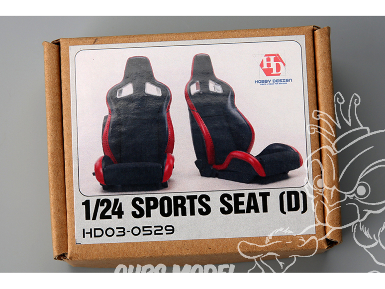 HobbyDesign Amélioration HD03-0529 Siége Sport Modele D 1/24