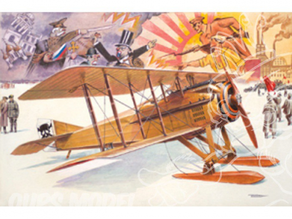 Roden maquettes avion 617 SPAD VII C.1 Sous Les Cieux Russes 1920 (Avec Skis) 1/32