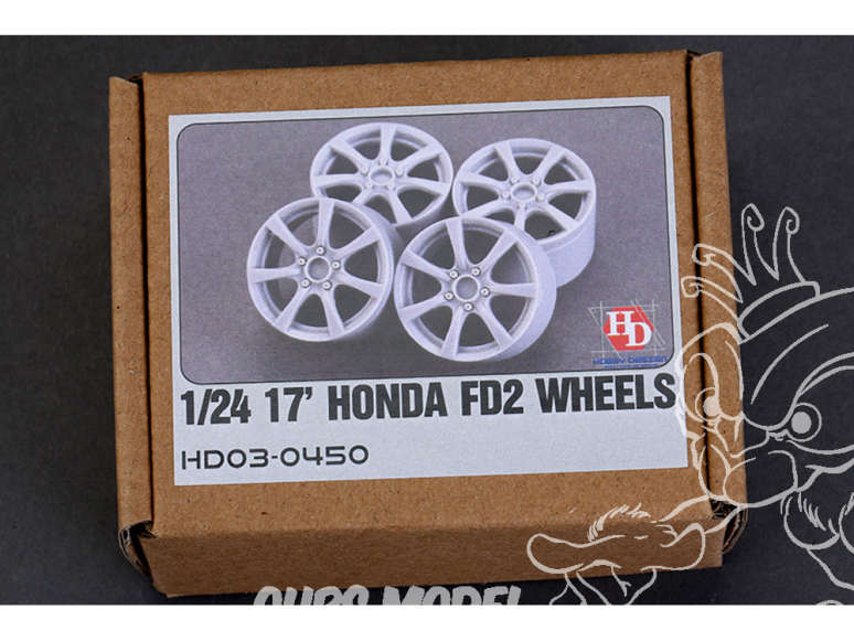 HobbyDesign Jantes HD03-0450 Honda FD2 17' 1/24