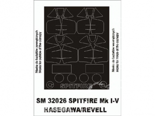 Montex Mini Mask SM32026 Spitfire MkI-V Revell 1/32