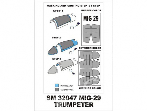 Montex Mini Mask SM32047 MiG-29 Trumpeter 1/32