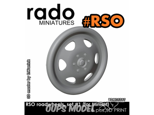 Rado miniatures accessoire RDM35S67 Roues route RSO set 1 Mini Art 1/35