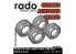 Rado miniatures accessoire RDM35S68 Jantes Sd.Kfz.234 early &amp; late avec et sans goujons 1/35