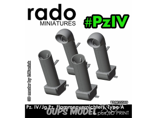 Rado miniatures accessoire RDM35S69 Pz.IV/JG.Pz. Flammenvernichters Type A 1/35