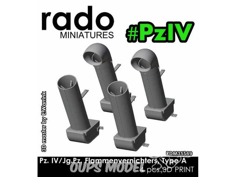 Rado miniatures accessoire RDM35S69 Pz.IV/JG.Pz. Flammenvernichters Type A 1/35