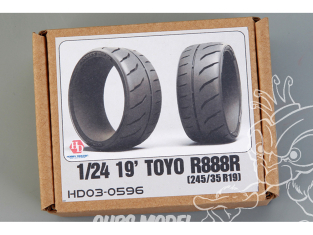 Hobby Design amélioration 03-0596 Pneus souples Toyo R888R 19' 245/35R19 1/24