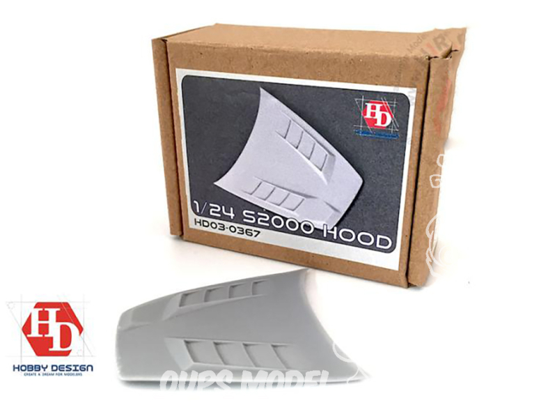 HobbyDesign Amélioration HD03-0367 Capot Moteur S2000 Mugen 1/24