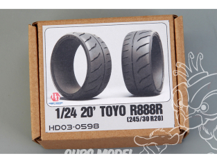 Hobby Design amélioration 03-0598 Pneus souples Toyo R888R 20' 245/30R20 1/24
