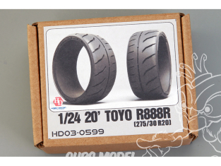 Hobby Design amélioration 03-0599 Pneus souples Toyo R888R 20' 275/30R20 1/24