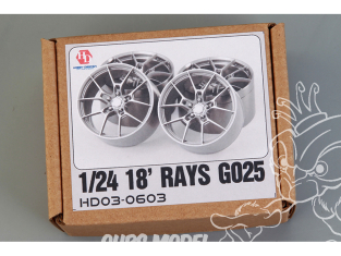 HOBBY DESIGN AMELIORATION 03-0603 4 jantes 18" Rays G025 1/24