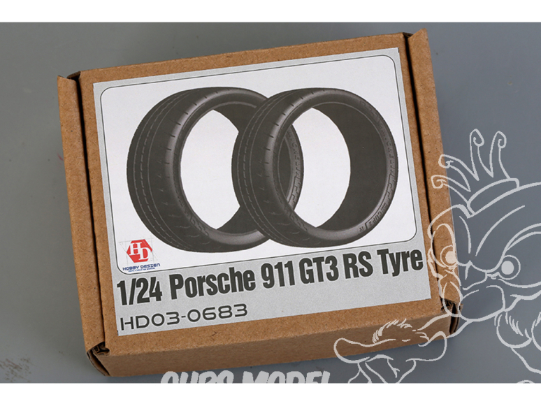Hobby Design amélioration 03-0683 Pneus souples Porche 911 Type GT3 RS 1/24
