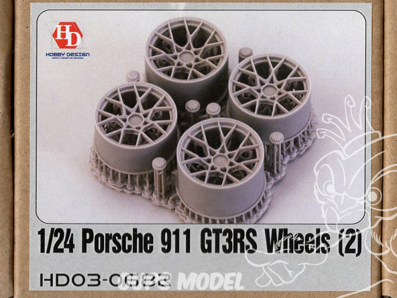 HobbyDesign Jantes HD03-0682 Porsche 911 GT3RS 1/24