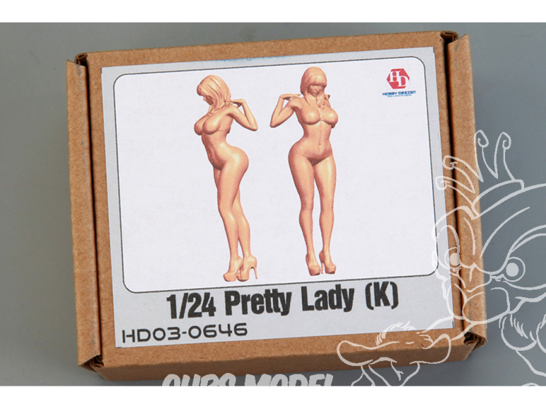 Hobby figurine HD03-0646 Jolie dame nue poitrine en avant 1/24