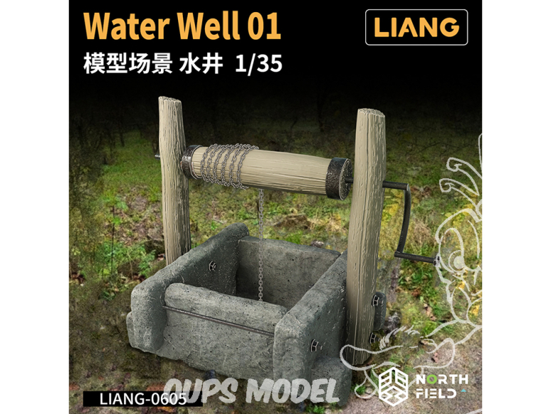 Liang Model accessoires 0605 Puits à eau 01 1/35
