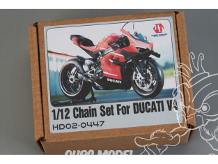 Hobby Design kit d'amélioration moto HD02-0447 Ducati V4 Kit chaine kit Tamiya 1/12