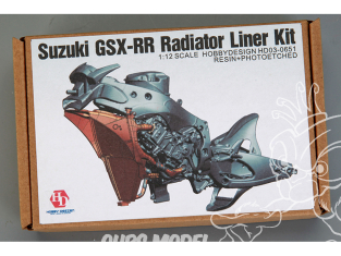 Hobby Design kit d'amélioration moto HD03-0651 Suzuki GSX-RR Radiateur et durites 1/12