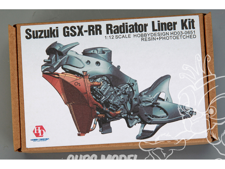 Hobby Design kit d'amélioration moto HD03-0651 Suzuki GSX-RR Radiateur et durites 1/12