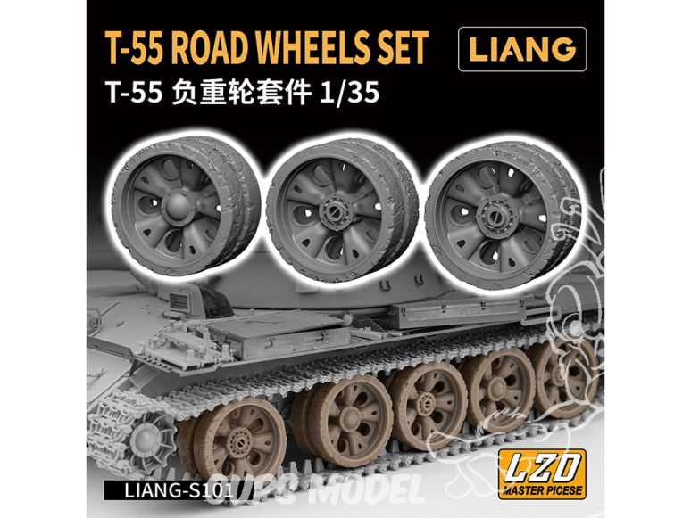 Liang Model amélioration S101 Roues de train roulant T-55 1/35