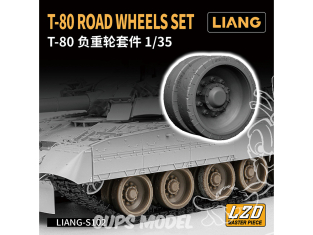Liang Model amélioration S102 Roues de train roulant T-80 1/35